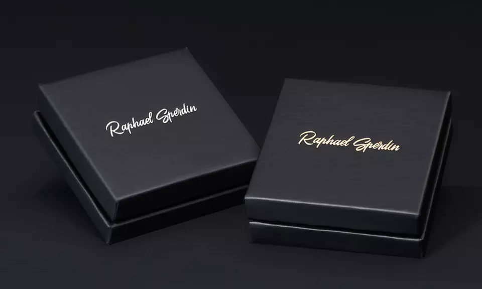 Set van 2 kettingen van verguld roestvrijstaal met hemelsblauwe en middernachtblauwe hangers - Image 7