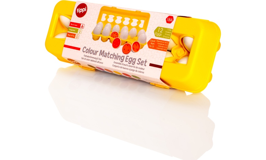 Image 9: Set of 12 Colour Matching Eggs