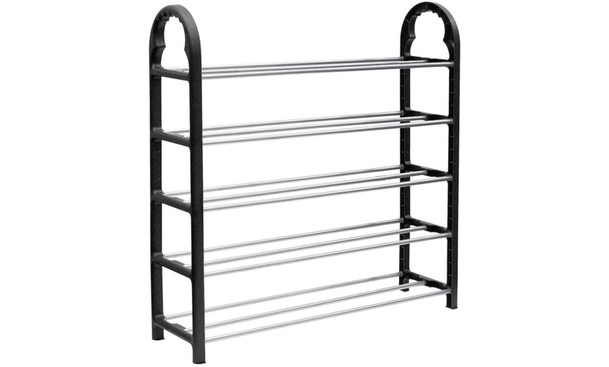 Image 6: Three-, Four- or Five-Tier Sturdy Shoe Organiser Rack