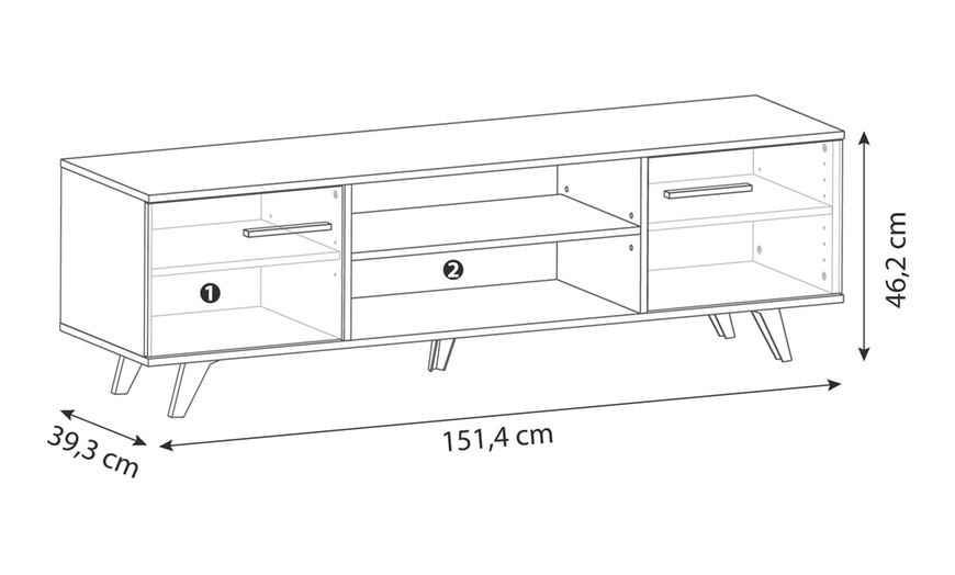 Image 8: Ensemble banc TV et table basse "John" de Demeyere