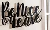 Cursive Metal Wall Art