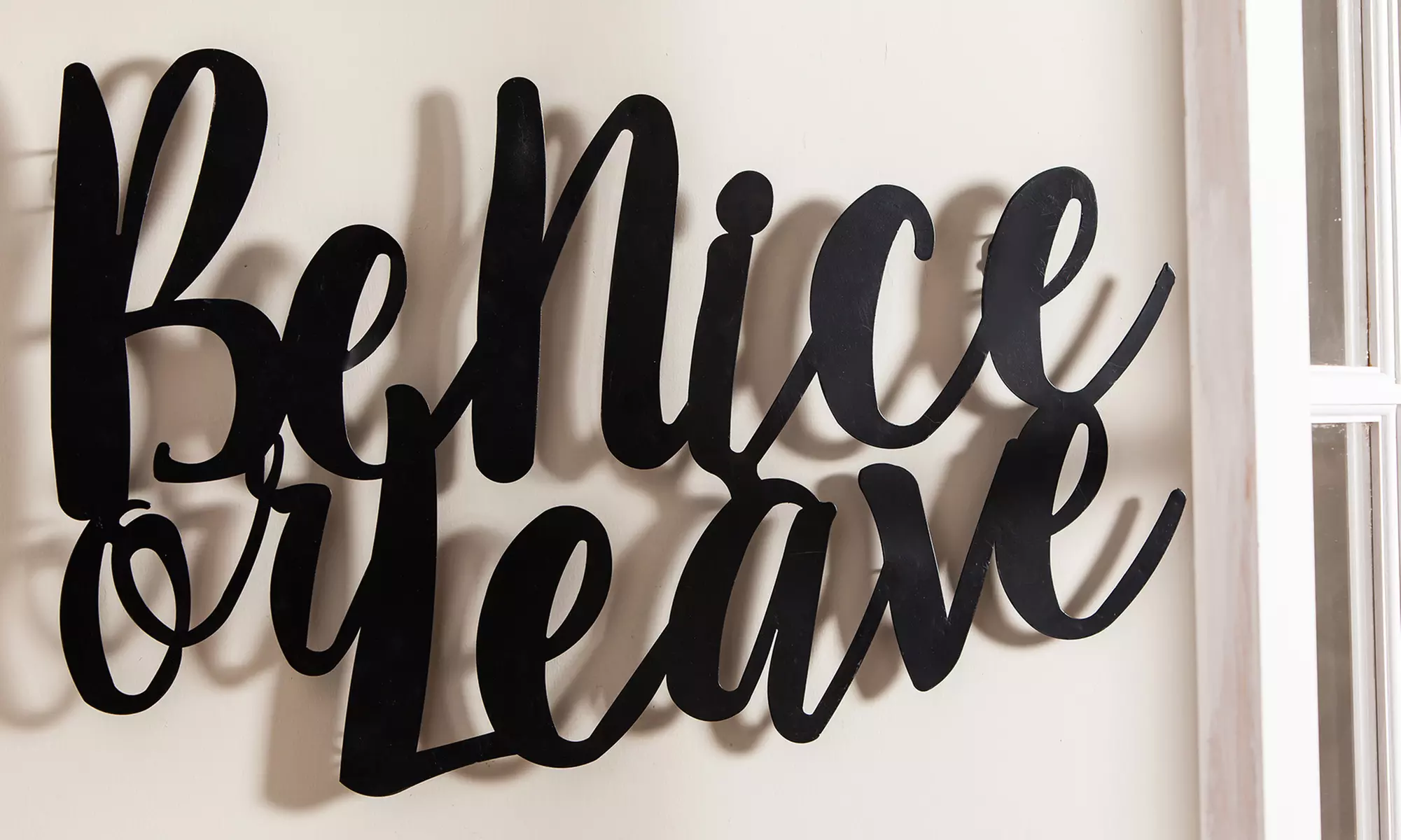 Cursive Metal Wall Art - Primary Image