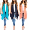 Image 1: Women's Sleeveless Draped Cardigan. Plus Sizes Available.
