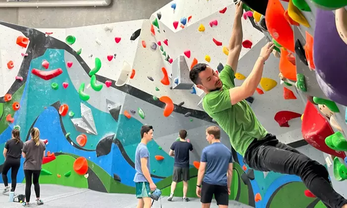 Enjoy a Full Day of Indoor Rock Climbing at The Crux Bouldering Gym