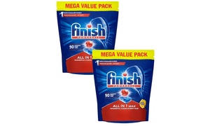 180 or 270 Finish Powerball All-in-One Max Lemon Dishwasher Tablets 