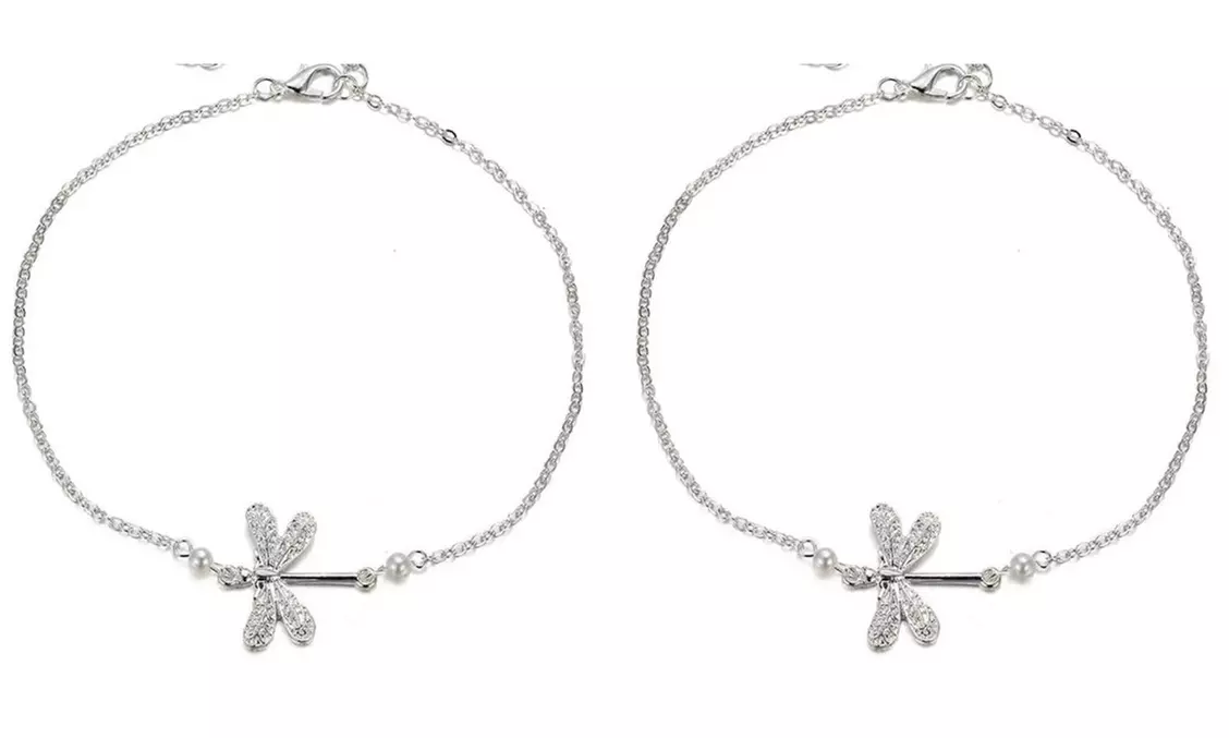 1 ou 2 bracelets cheville Libellule - Image 3