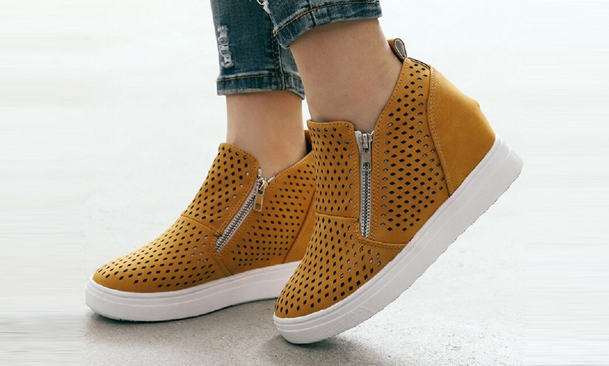 Image 7: Sneakers mit Keilabsatz für Damen