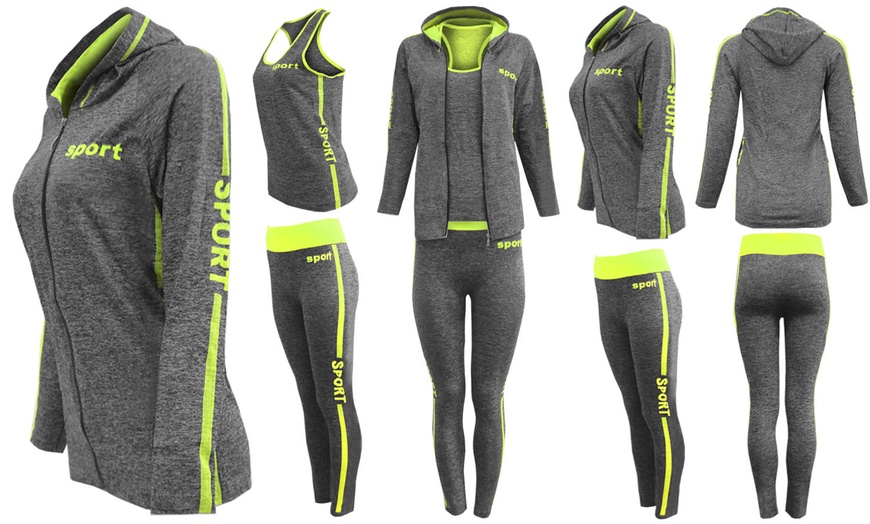 Image 5: Three-Piece Activewear Set