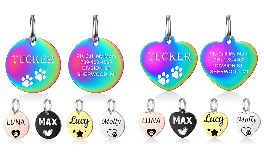 Image 5: 1 or 2 Personalized Pet Tags