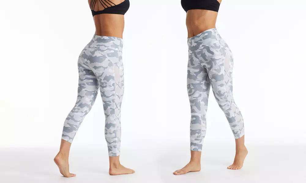 Bally Total Fitness Women's High-Rise Lattice Leggings - Second Medium