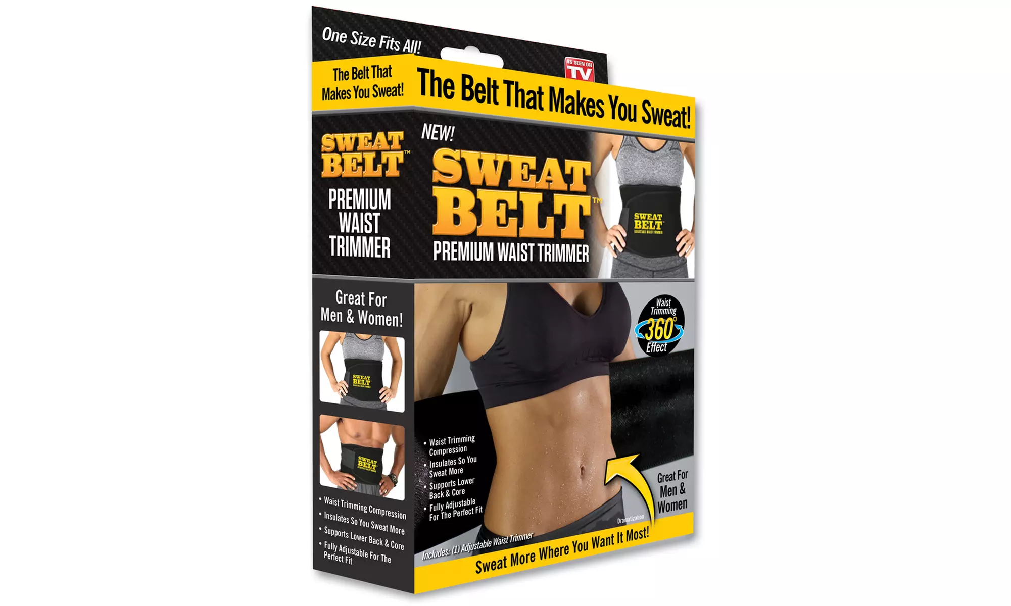 As Seen on TV Sweat Belt Waist Trimmer for Men and Women - Primary Image
