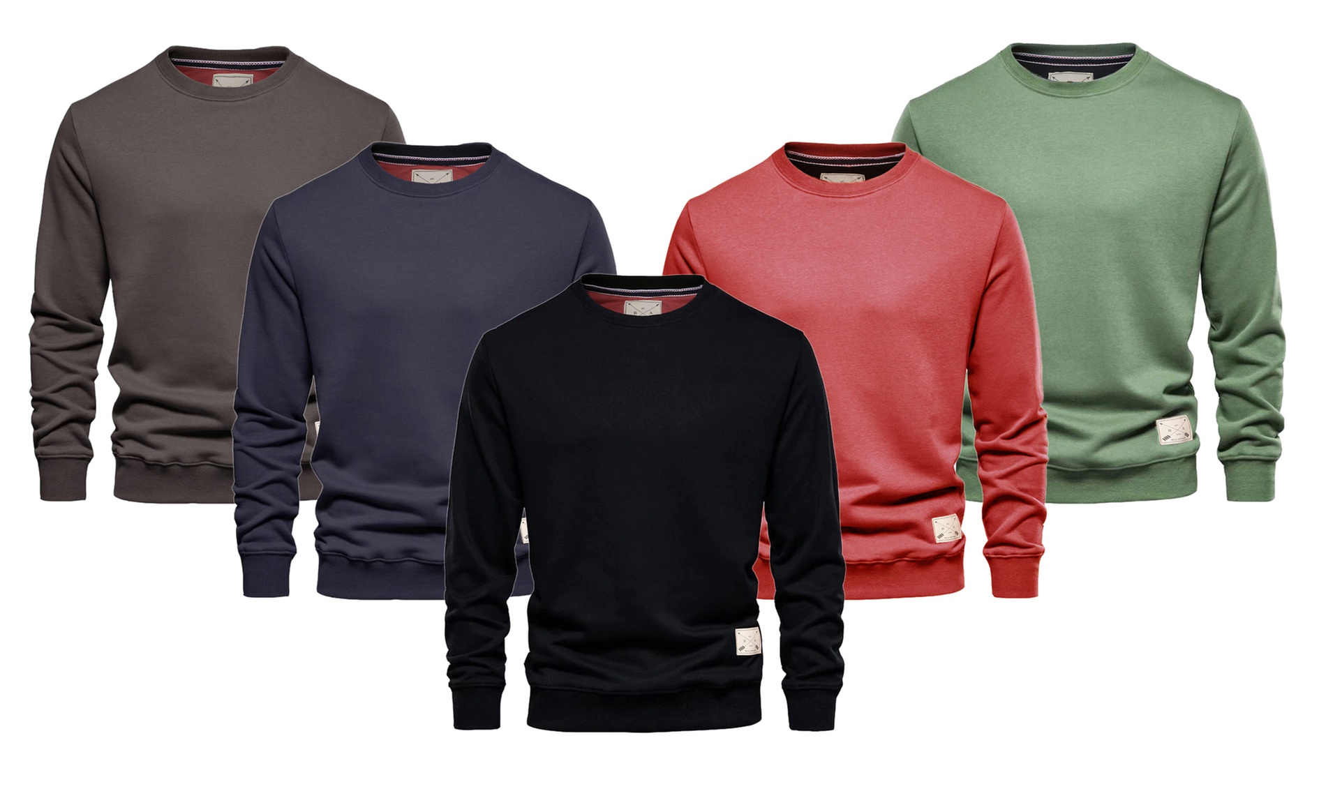 Herren-Pullover mit Rundhalsausschnitt
