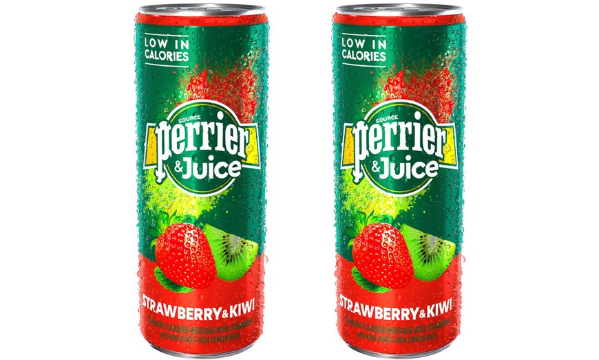 Image 5: Cans of Perrier and Juice 250ml