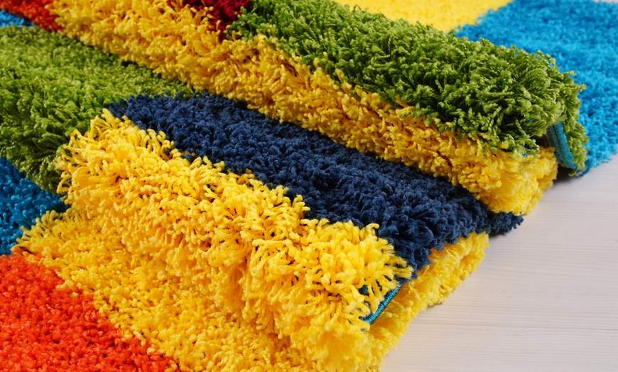 Image 4: Multicolour Shaggy Rug