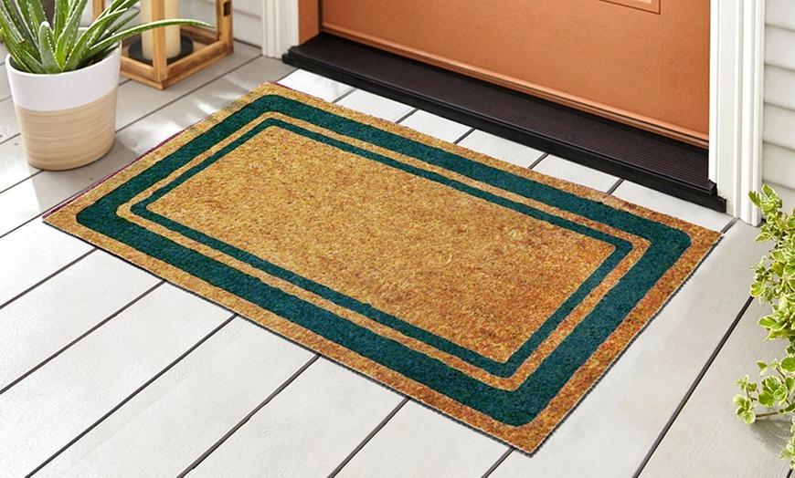 Image 1: Antislip deurmat van kokosvezel