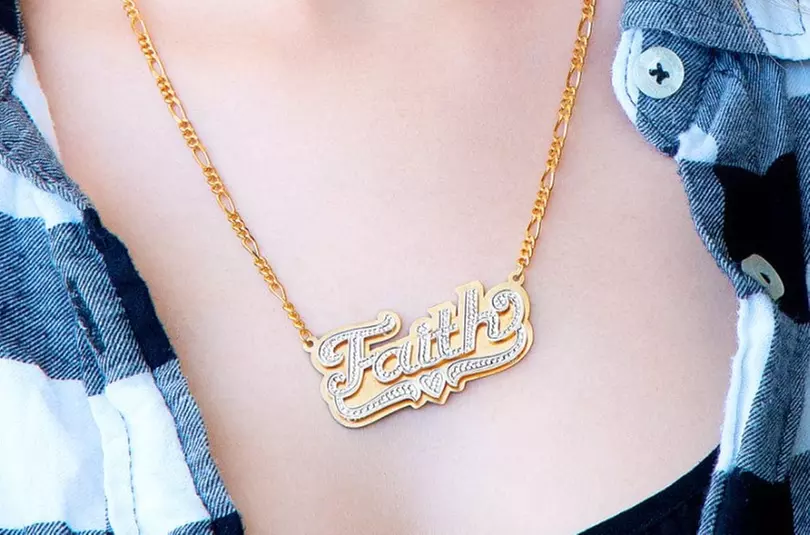 Up to 67% Off a Custom Nameplate Necklace from MonogramHub