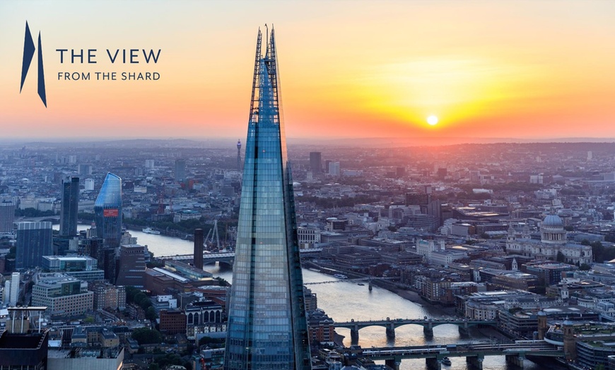 Image 1: The View from The Shard | Entry tickets with a glass of prosecco