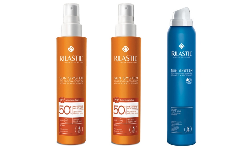 Image 7: Pack of Two Rilastil Sunscreens with Optional After-Sun Spray