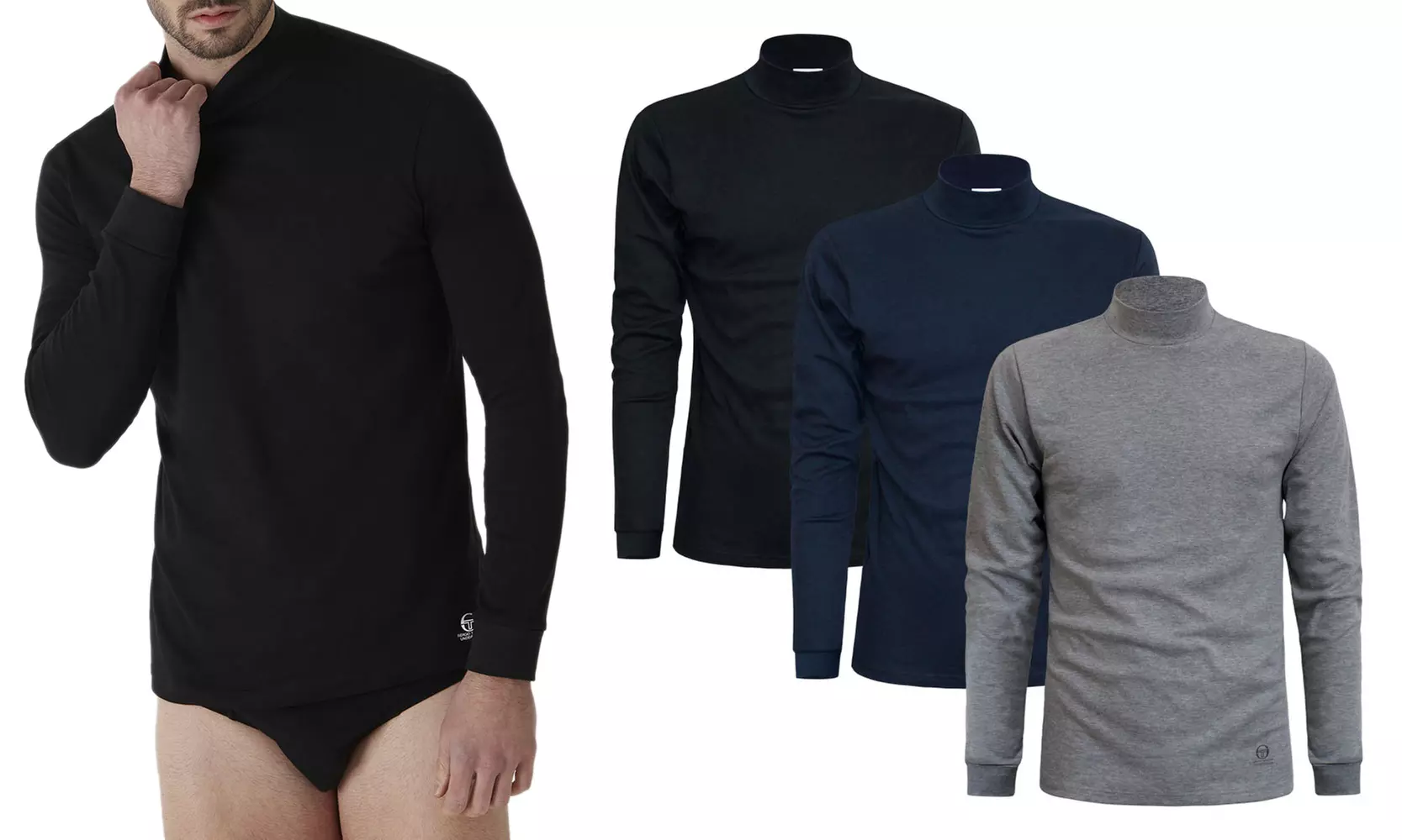 Set di 2 o 3 maglie lupetto da uomo Sergio Tacchini