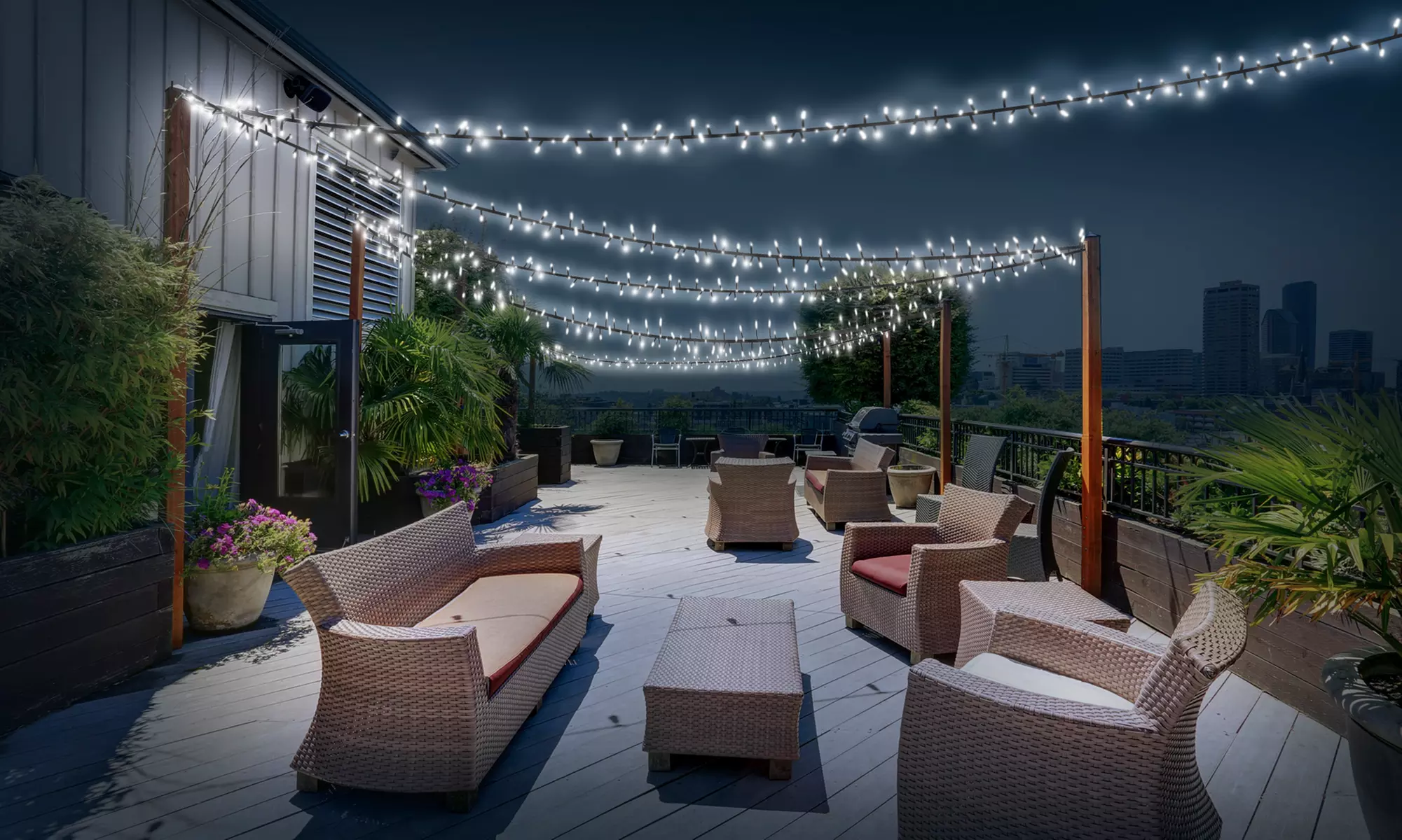 Jusqu'à 4 guirlandes solaires décoratives de jardin 50, 100, 200, 400 ou 1000 LED - Second Medium