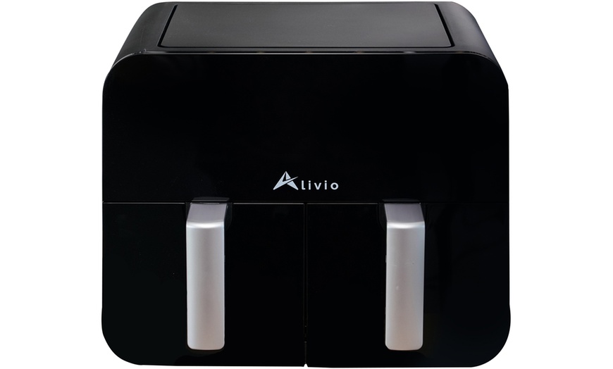 Image 8: Alivio Dual Air Fryer with Smart Touch Control and 9L Capacity 