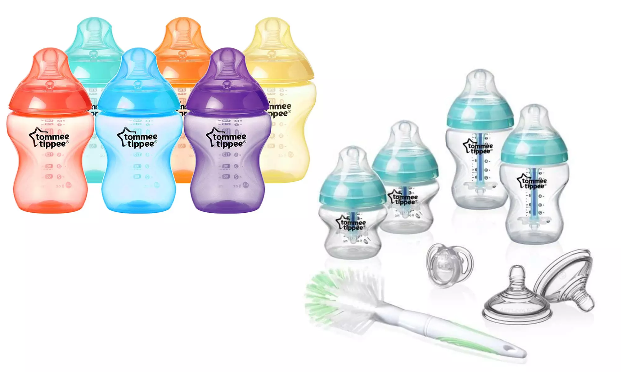 Kit de naissance anti colique avancé ou un set de 6-pack Fiesta Biberon Tommee Tippee - Primary Image