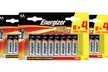 1, 2, 3 ou 4 packs de 12 piles Energizer Max AA et AAA - Second Medium