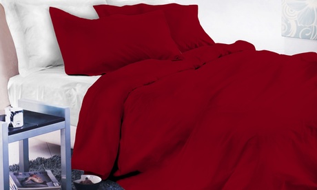 Parure copripiumino Italian bed linen matrimoniale disponibile in vari colori