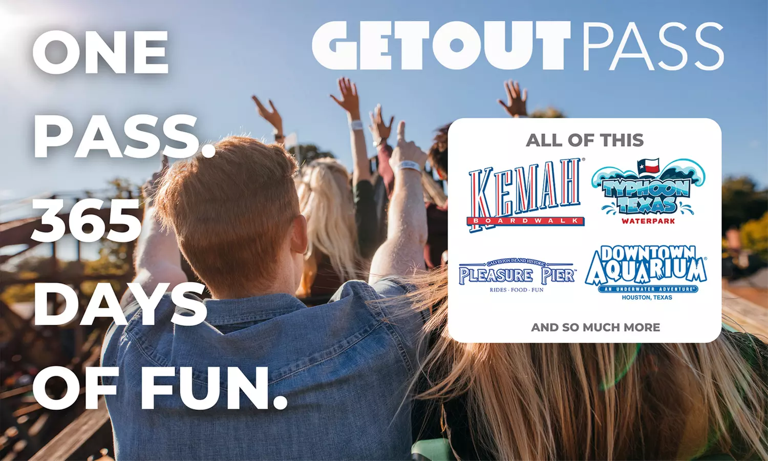 $75 for 12-Month Houston GetOutPass ($120 Value) - Primary Image