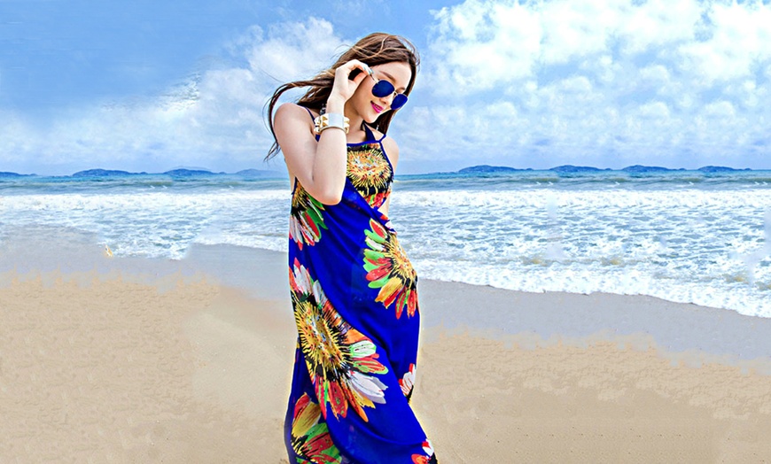 Image 4: Floral Chiffon Cover-Up