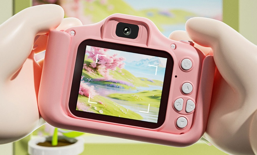 Image 8: Dinosaur Kids Camera with 64GB Memory Card