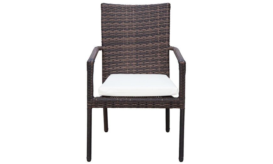 Image 10: Outsunny 7-Piece Rattan Dining Sets