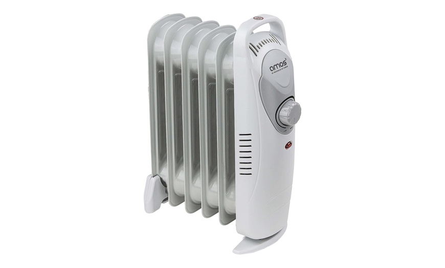 Up To 27% Off Amos 800W Oil-Filled Radiator with 6 Fins and Adjustable ...