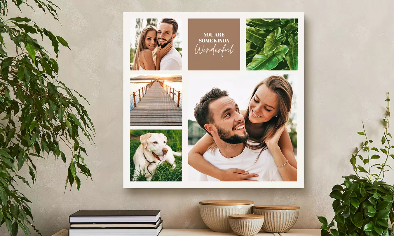 Fotocollage canvas of aluminium