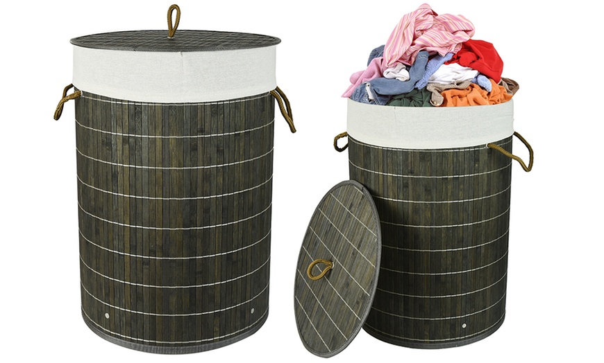 Image 6: Bamboo Laundry Basket