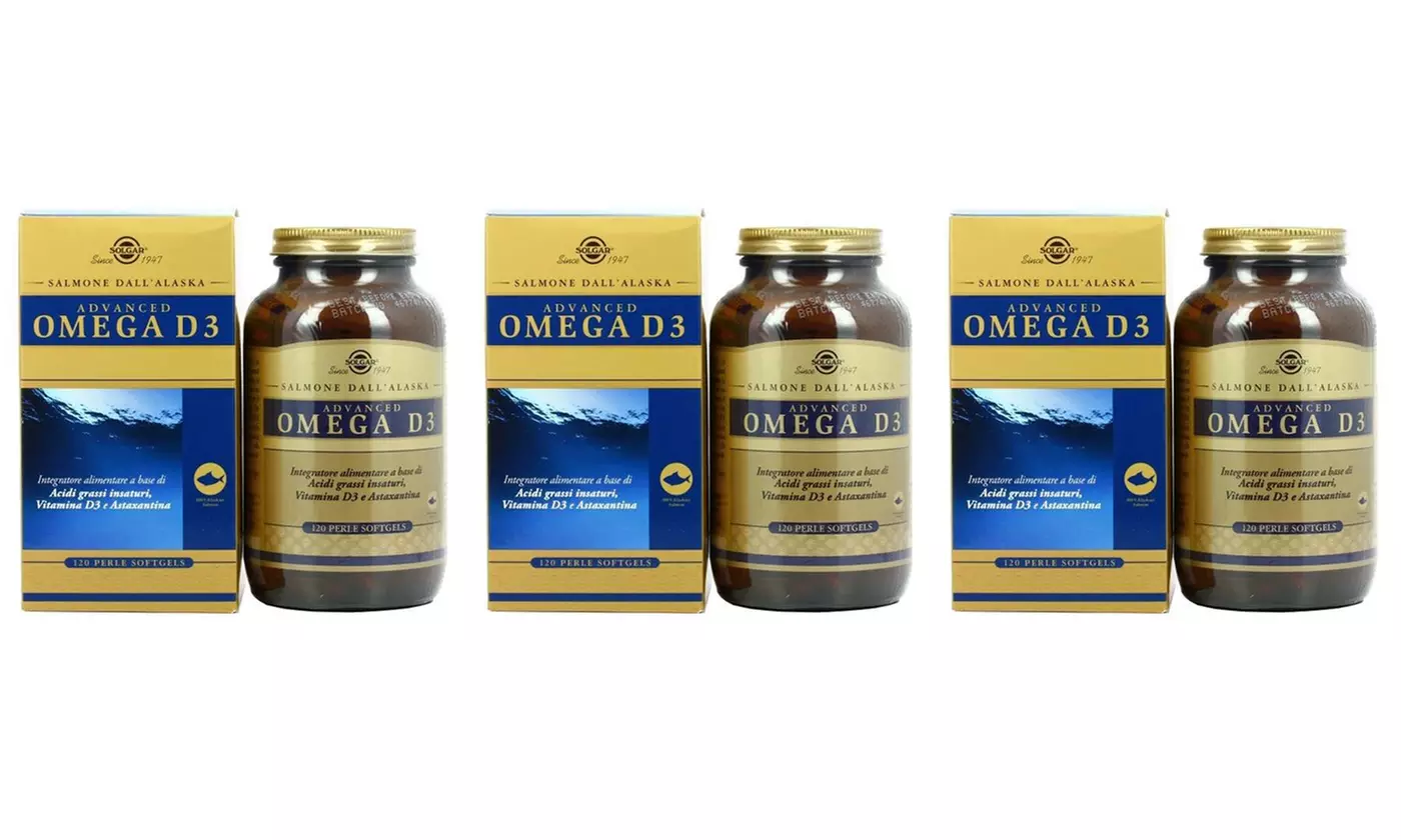 1, 2 o 3 confezioni da 120 perle di Solgar Advanced Omega D3 ottenute dall'olio di salmone selvatico dell'Alaska - Image 3
