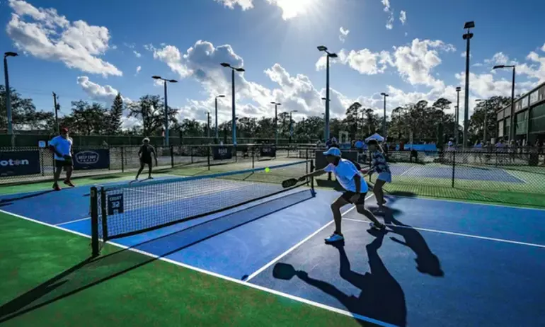 Pickleball All Day Package for Two or Four with Soft Drinks and Famous Homemade House Chips (Up to 20% Off) - Primary Image