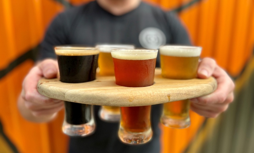 Image 4: Beer Tasting Paddle at Brewboys Brewery and Tap Room