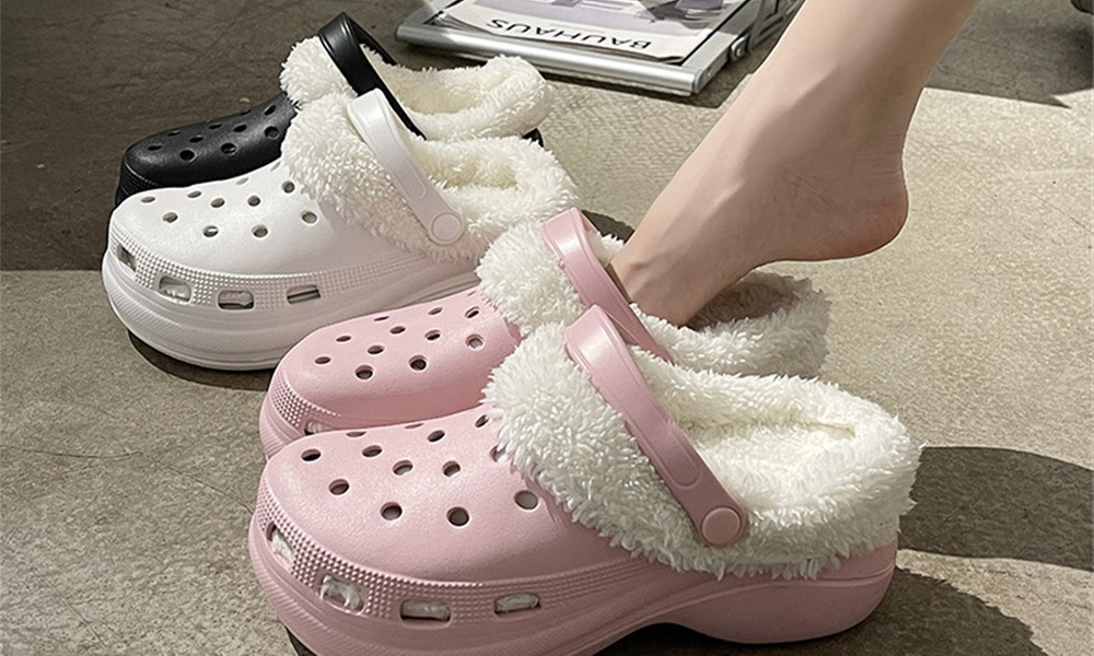 Plush Fleece Lined Platform Clogs