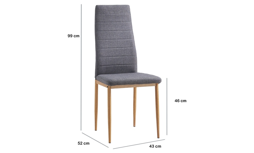 Image 13: 2 Scandinavische eetkamerstoelen