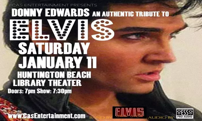 An Authentic Tribute To Elvis on January 11 at 7 p.m. - Primary Image