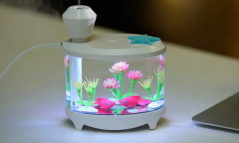 LED Light Mist-Making Fish Tank Air Humidifier - Second Medium