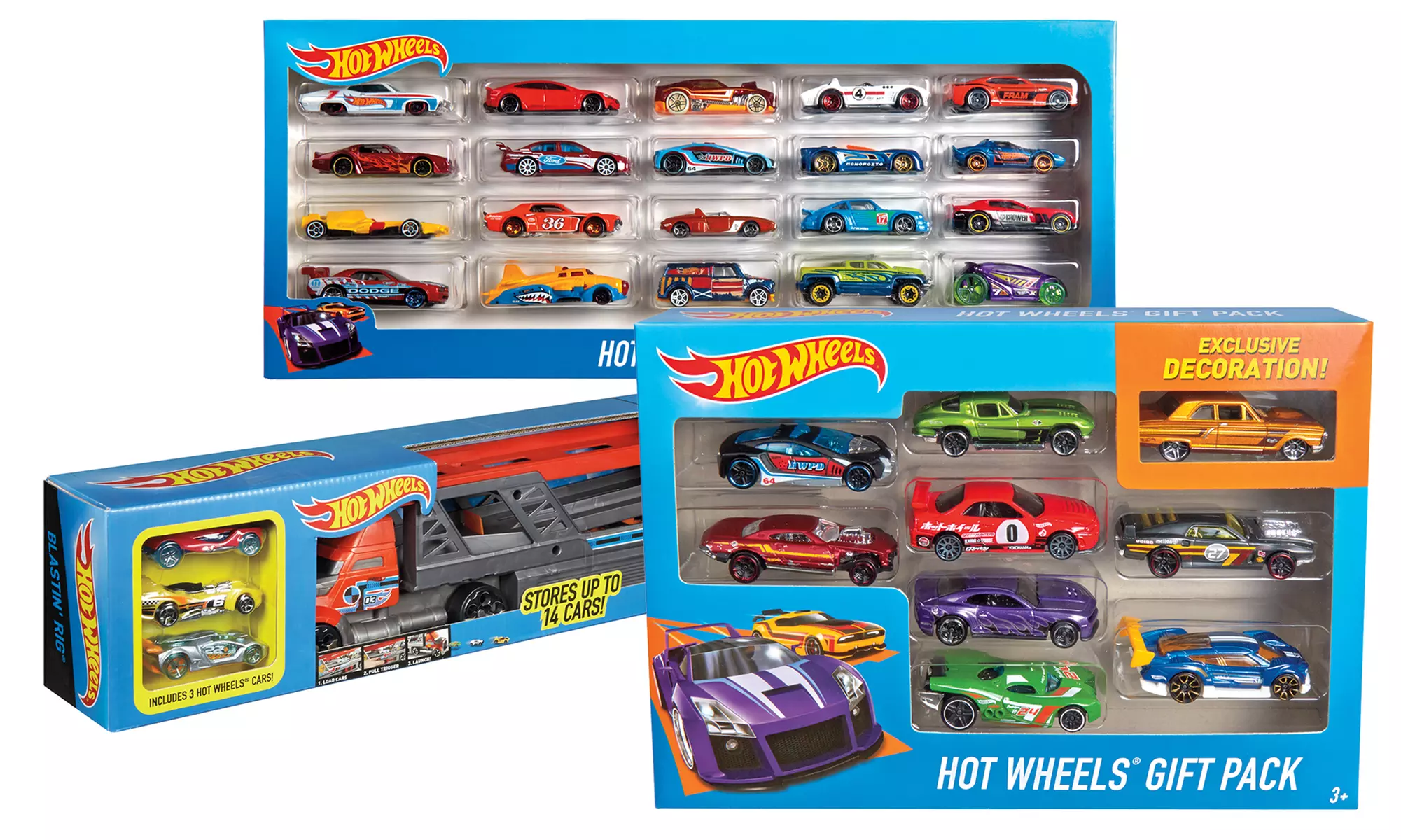Hot Wheels Basic (9-Pack) or (20-Pack), or Blasting Big Rig Vehicle - Primary Image