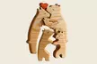 Erweiterbare Bären-Familien als Holz-Puzzle mit oder ohne Namensgravur von Justyling (bis zu 81% sparen) - Second Medium