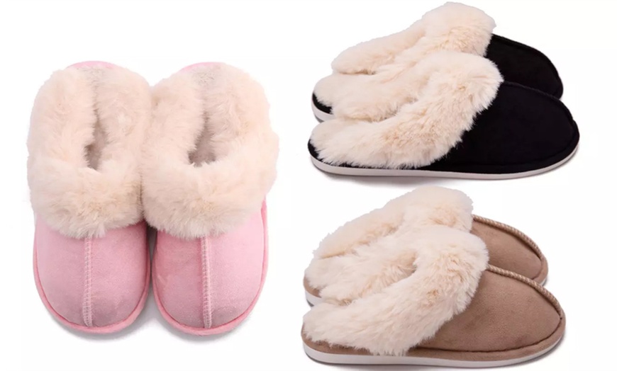 Up To 70% Off Women's Rubber Sole Plush Slippers | Groupon