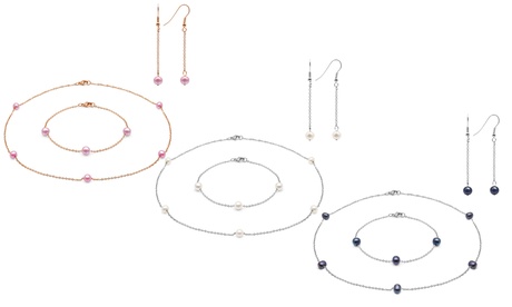 Parure con perle d'acqua dolce OMG Jewel, disponibili in vari colori
