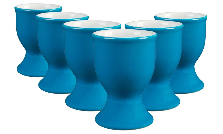 Image 3: Pack of Six Argon Tableware Glazed Egg Cups
