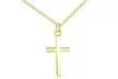 Collier avec pendentif croix, coloris au choix, Philip Jones - Second Medium