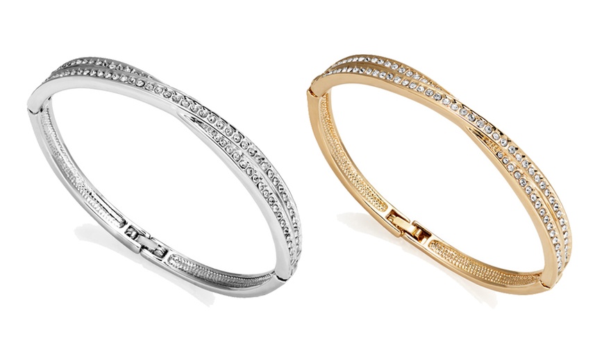 Image 10: Philip Jones Crystal Bangles with Crystals from Swarovski®