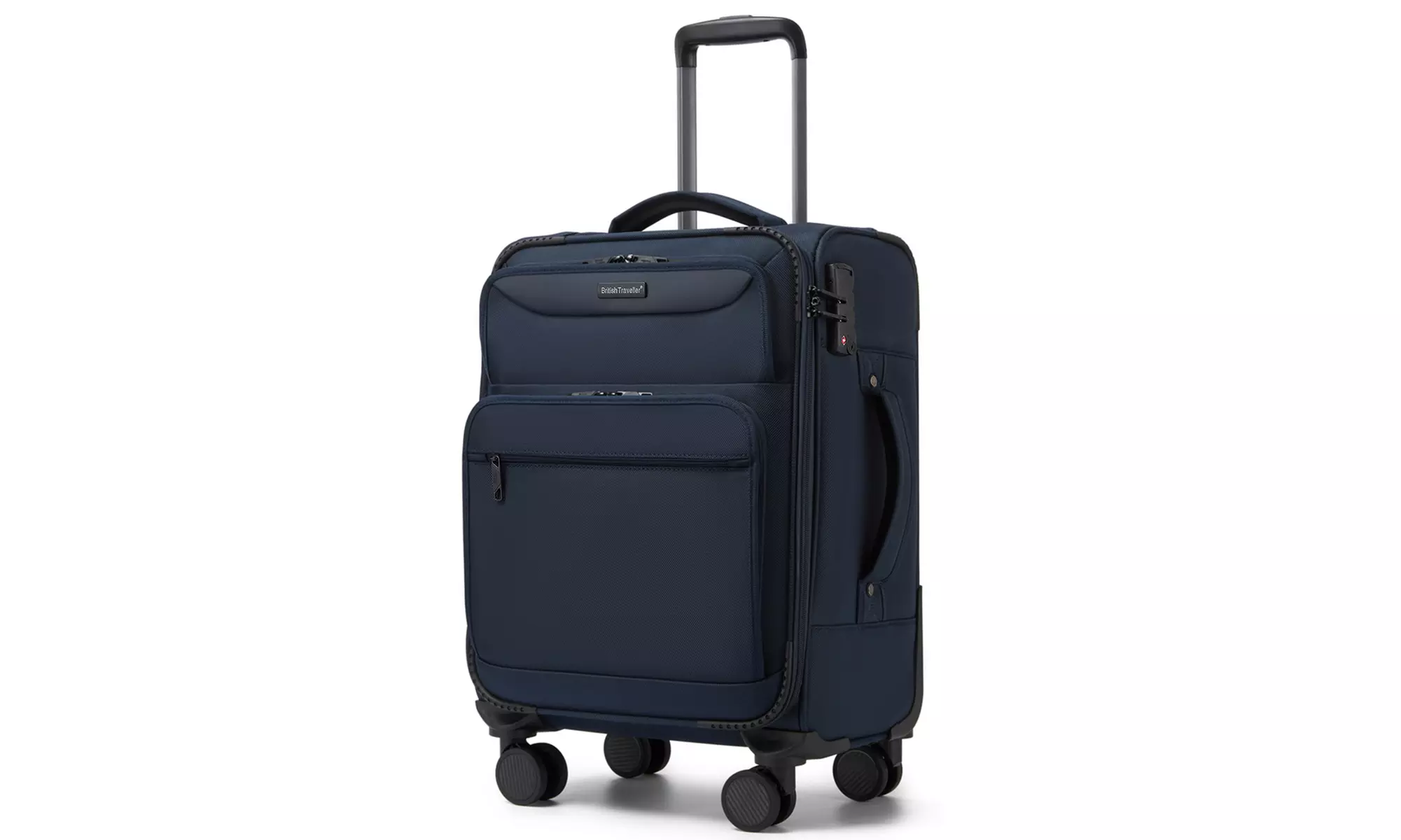 British Traveller Expander Suitcase with TSA Lock